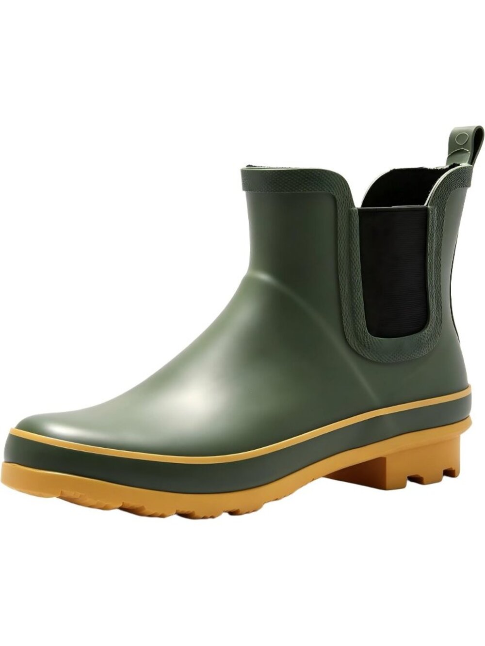 Women's Green Light Ankle Garden Anti-Slipping Floral Printed Stylish Rain Boots